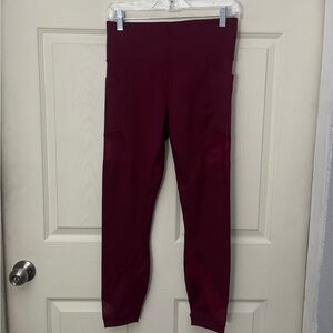 Women’s compression Burgundy Leggings